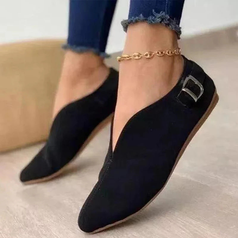 Solid Color Casual Flat Shoes