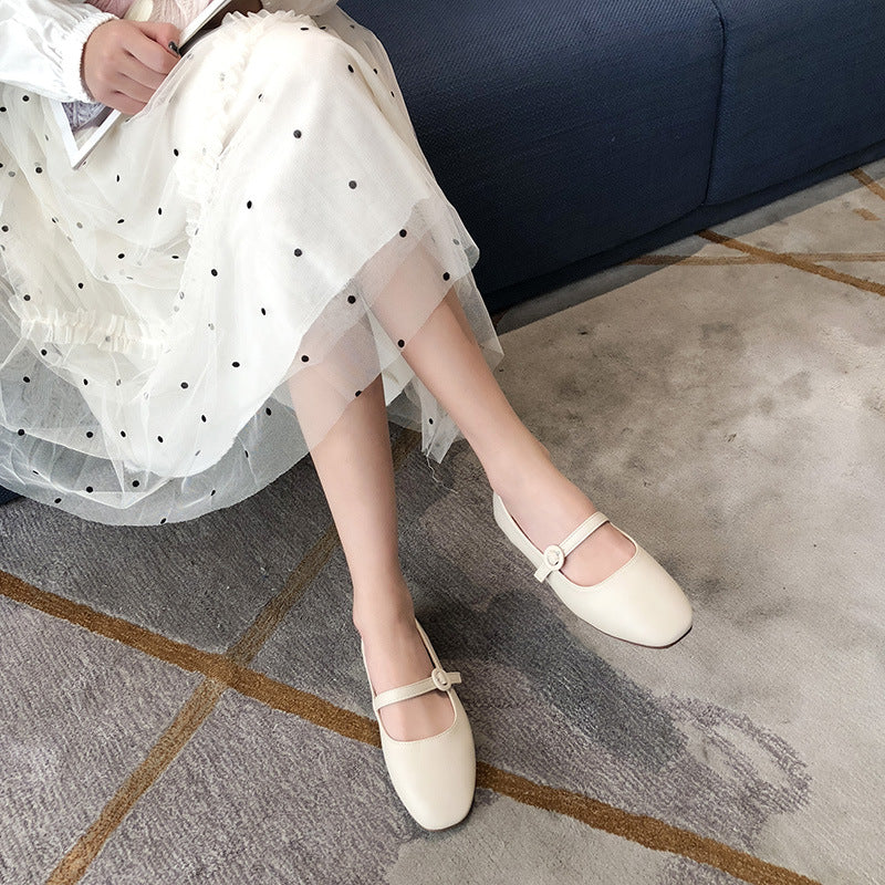 Flat Square Mary Jane Shoes