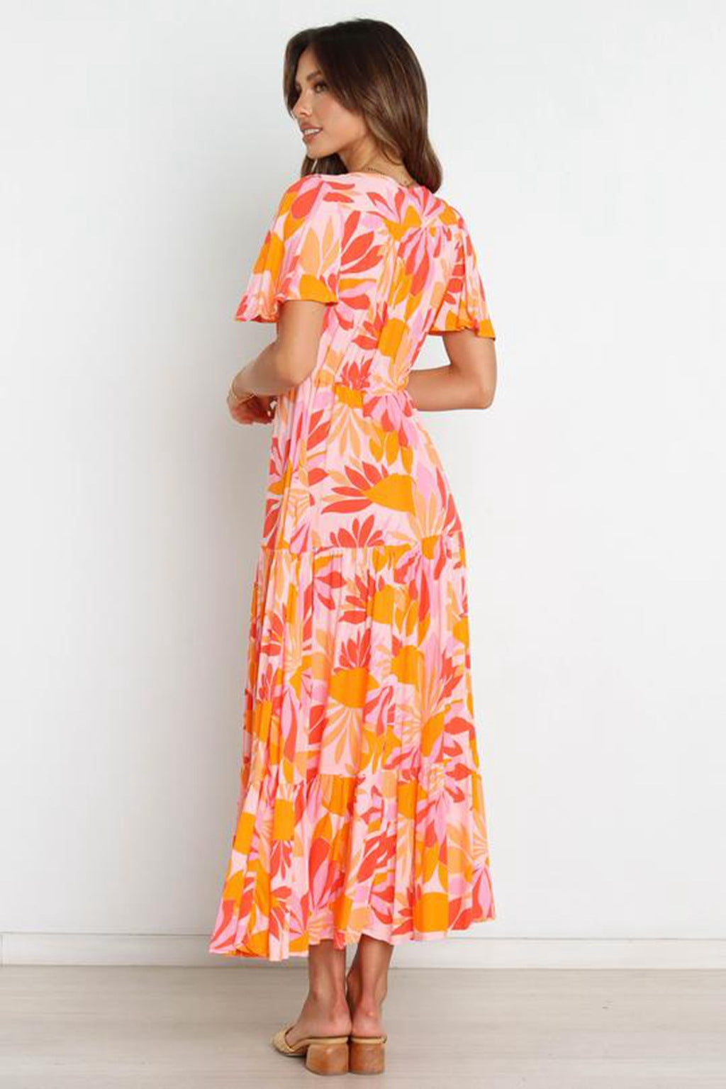 Long Sleeve V Neck Dress