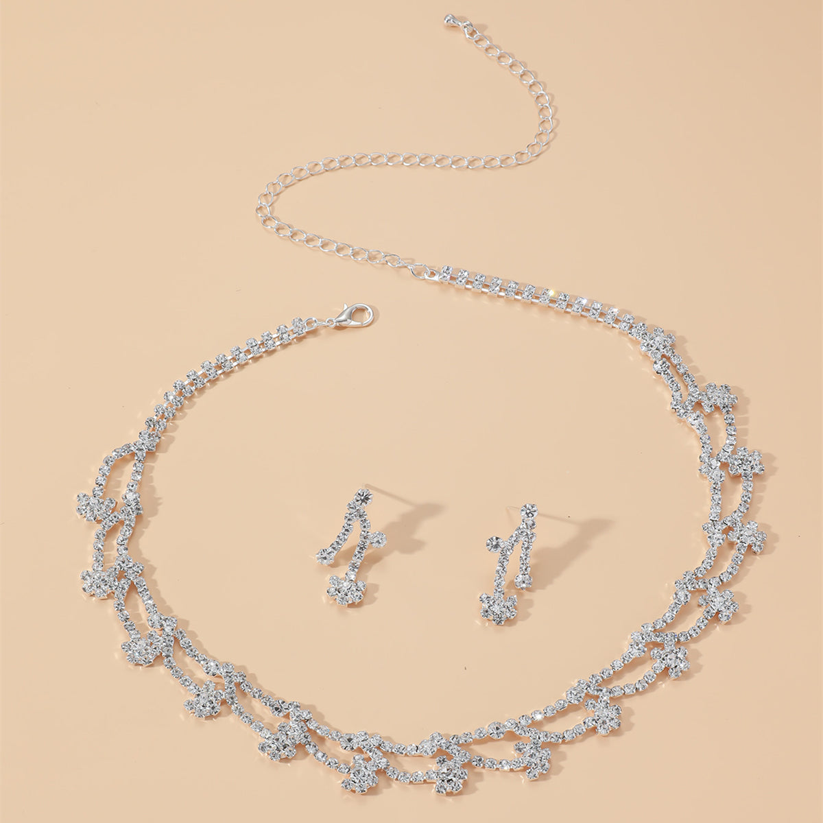 Bridal Ornament Necklace and Earring Set