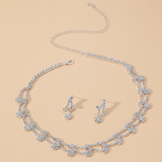 Bridal Ornament Necklace and Earring Set