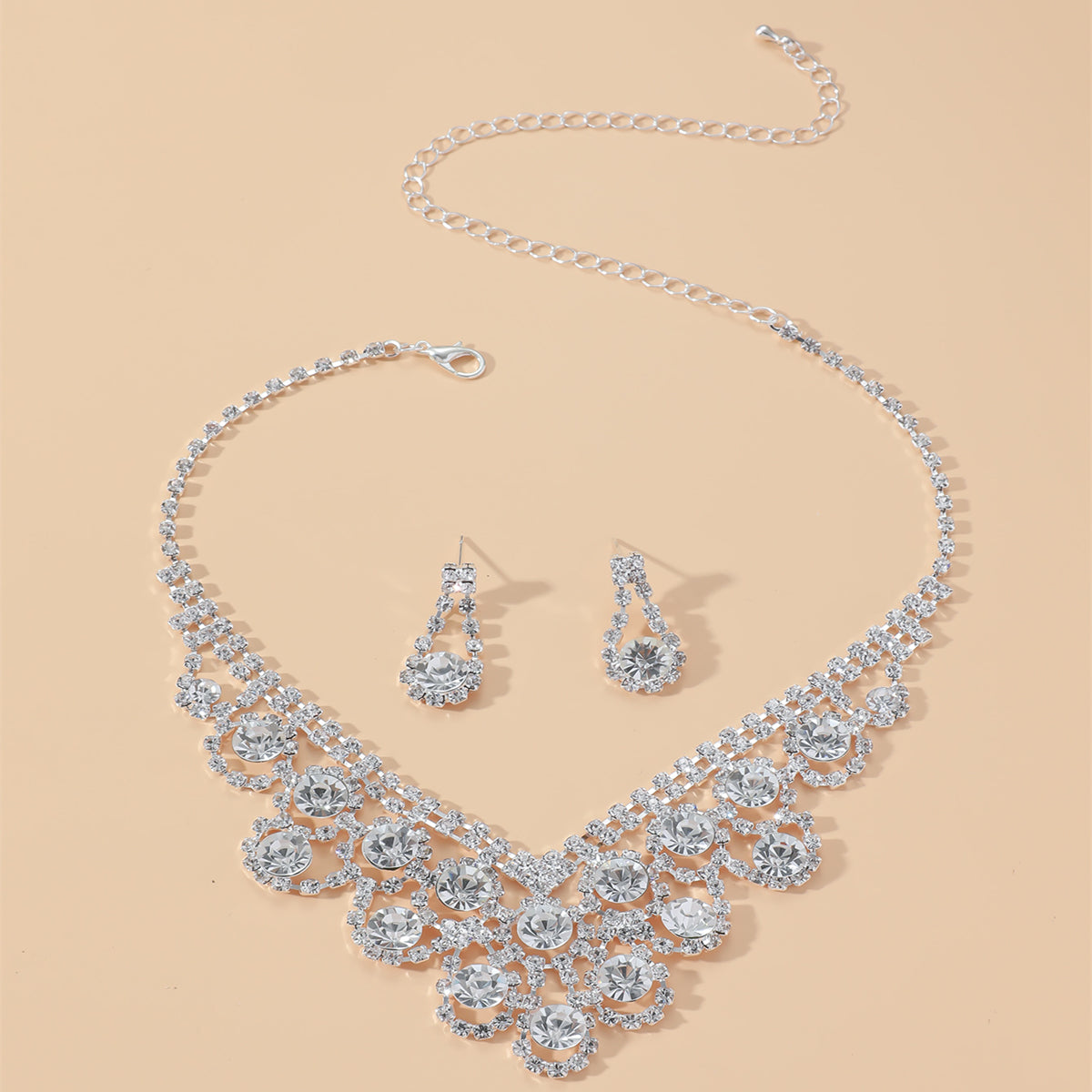 Zircon Water Drop Jewelry Set