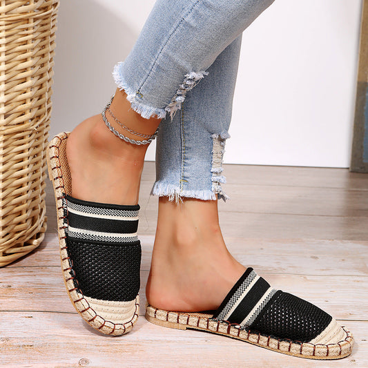 Casual Flat Toe Slippers