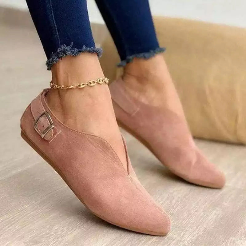 Solid Color Casual Flat Shoes