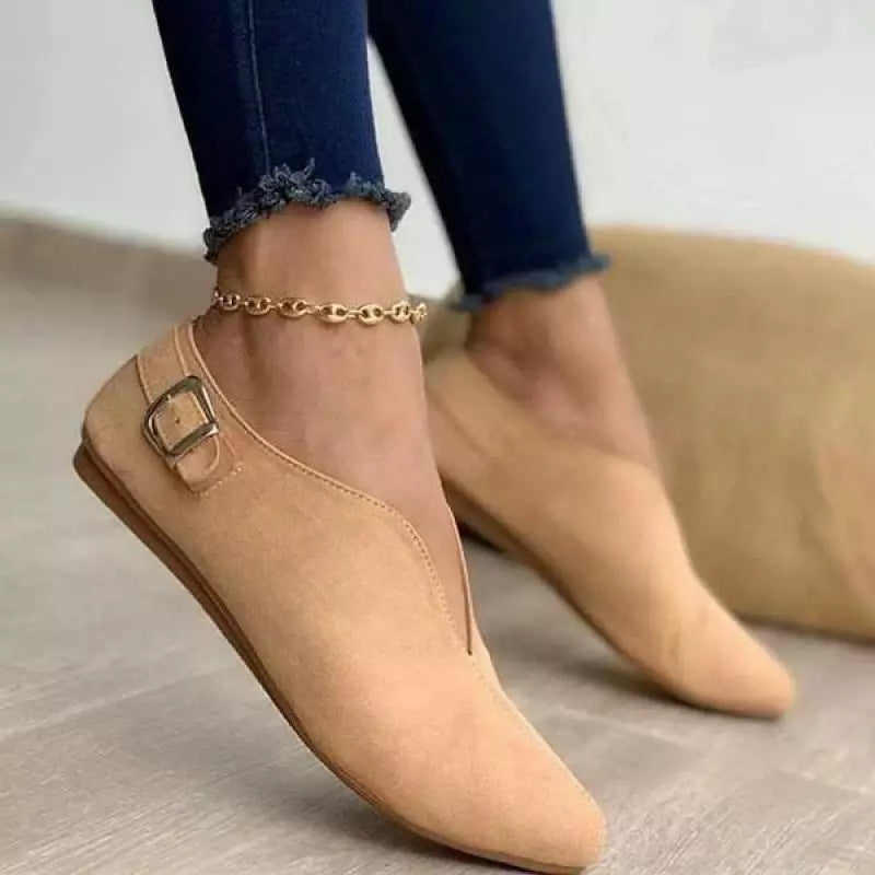 Solid Color Casual Flat Shoes