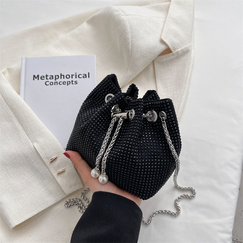 Diamond Rhinestone Bucket Bag