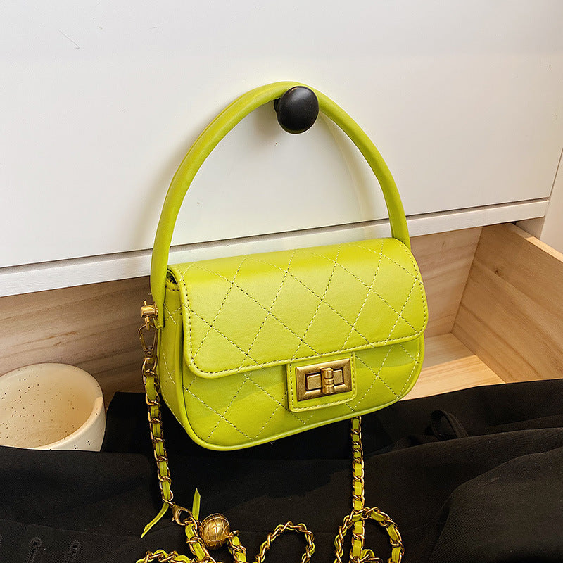 Portable Rhombus Cross body Handbag