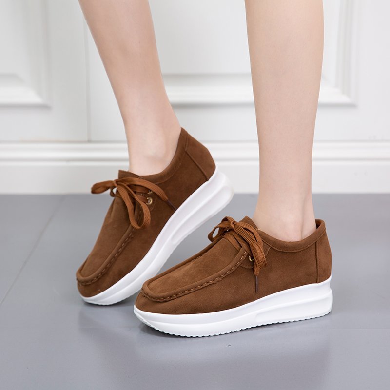 Lace Up Thick Casual Sports Shoes