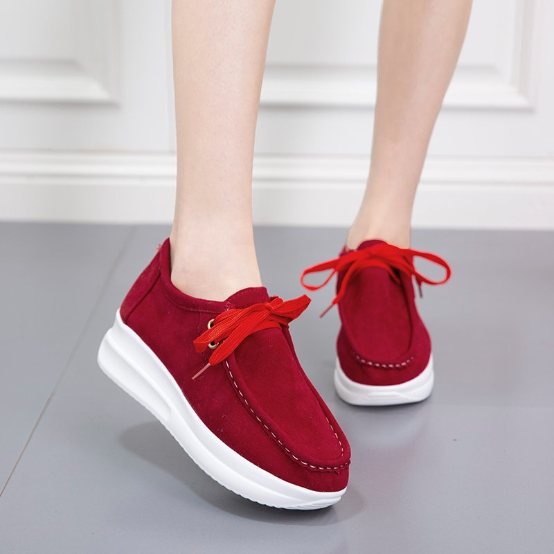 Lace Up Thick Casual Sports Shoes