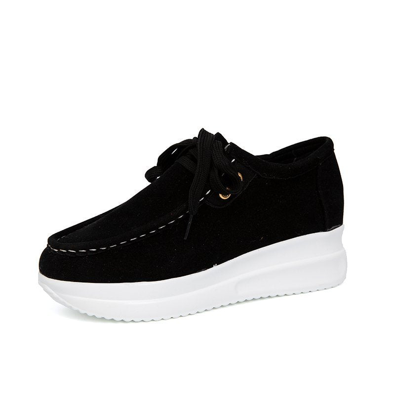 Lace Up Thick Casual Sports Shoes