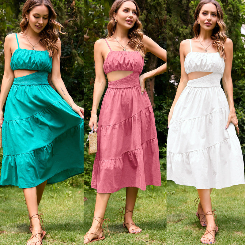 Hollow Large Swing Dress