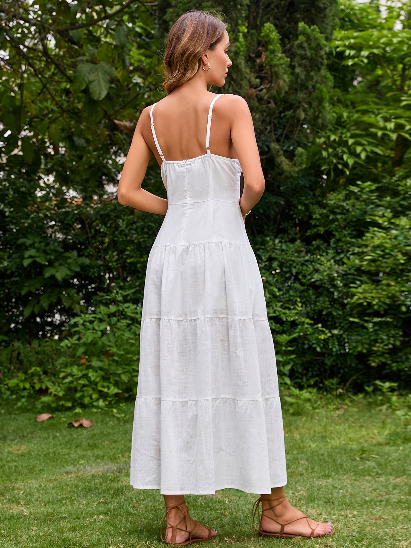 Chest Long Backless Dress