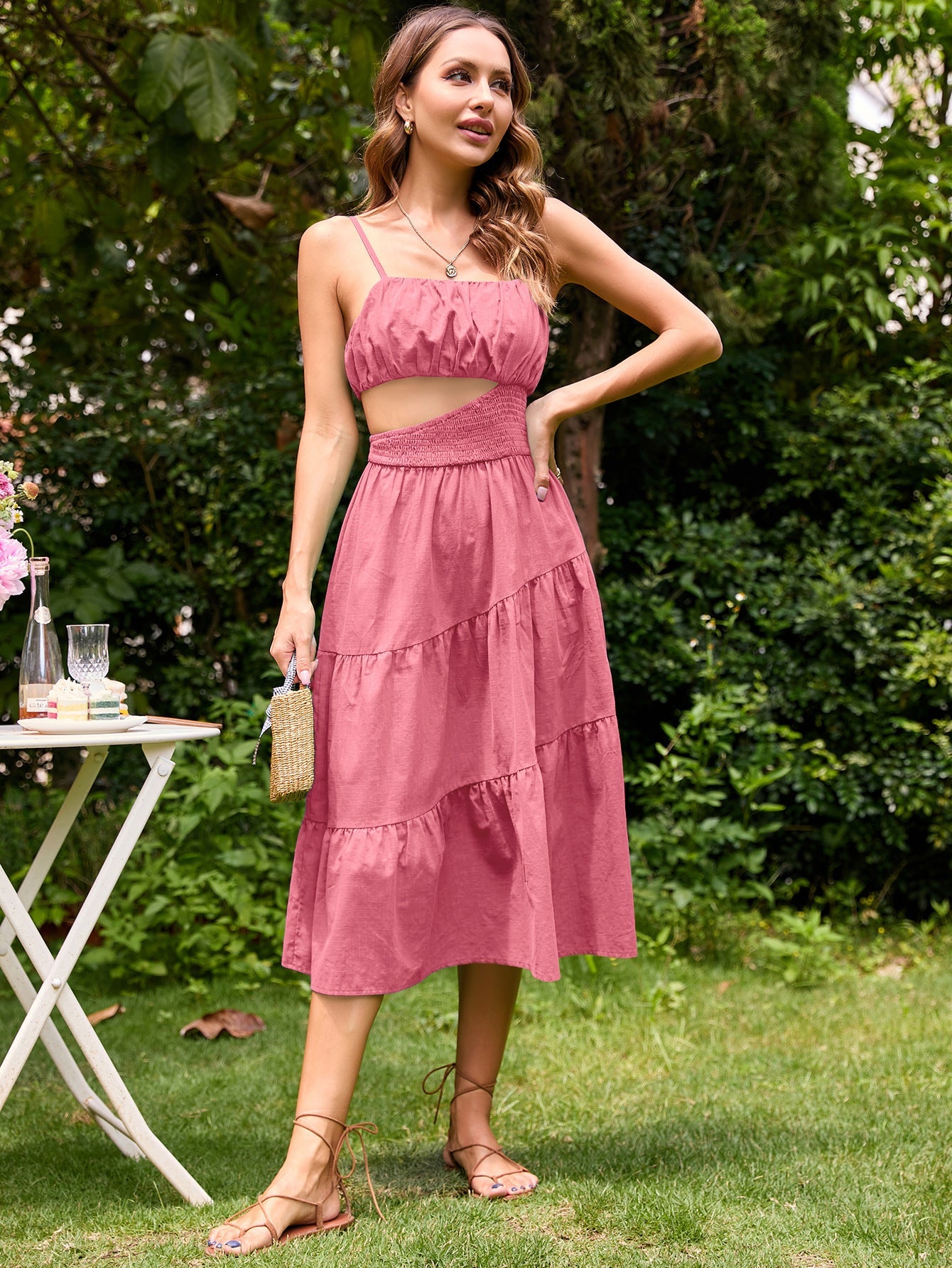 Hollow Large Swing Dress