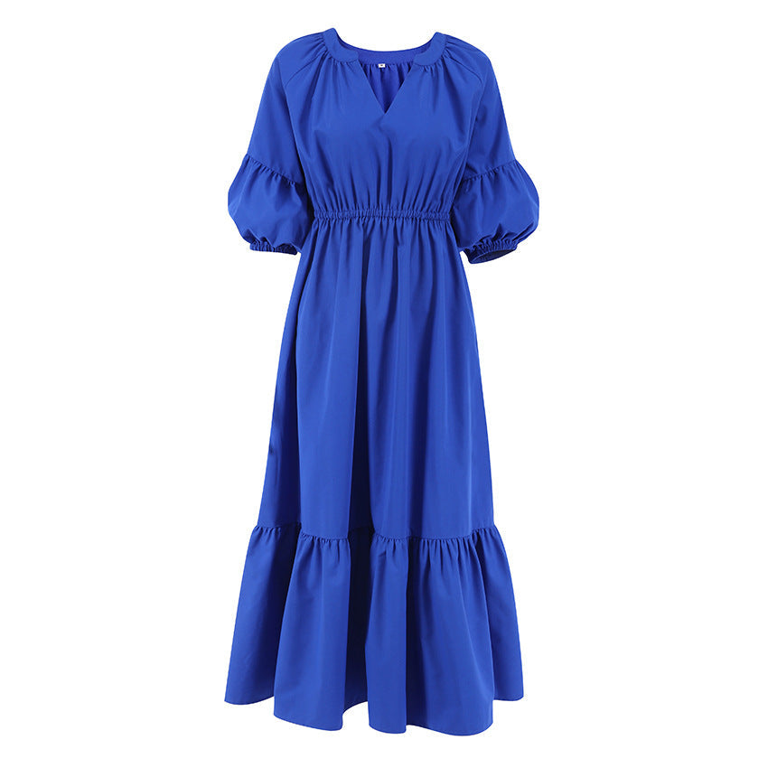 Puff Sleeve Waist Dress