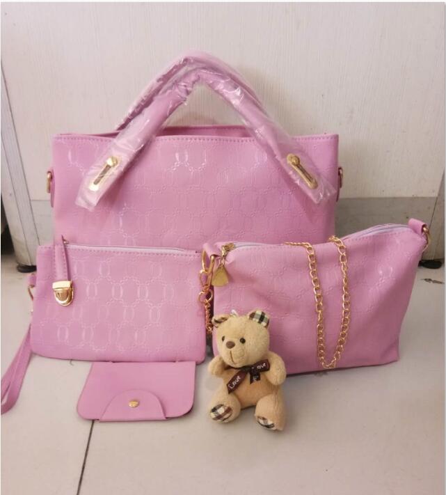 Printed Square Zipper Bag Set