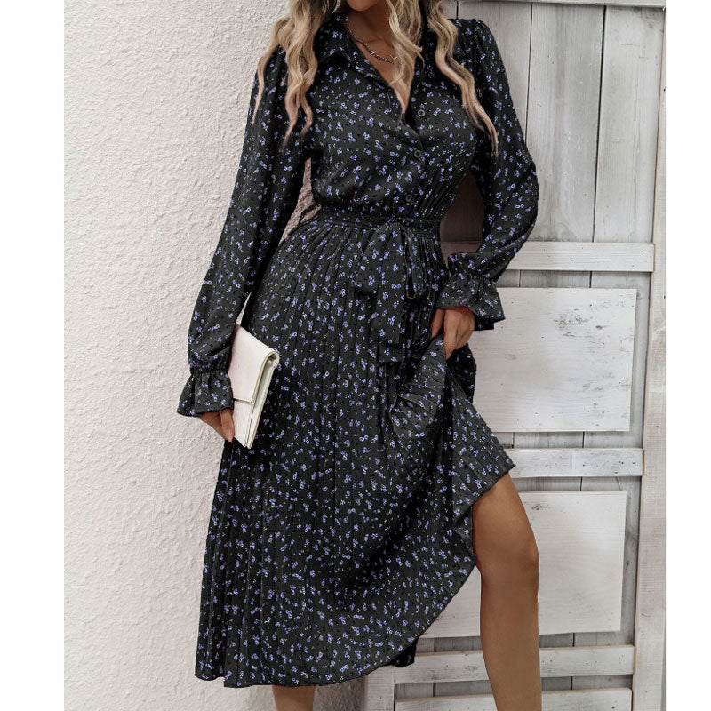 Long Sleeve Big Hem Dress