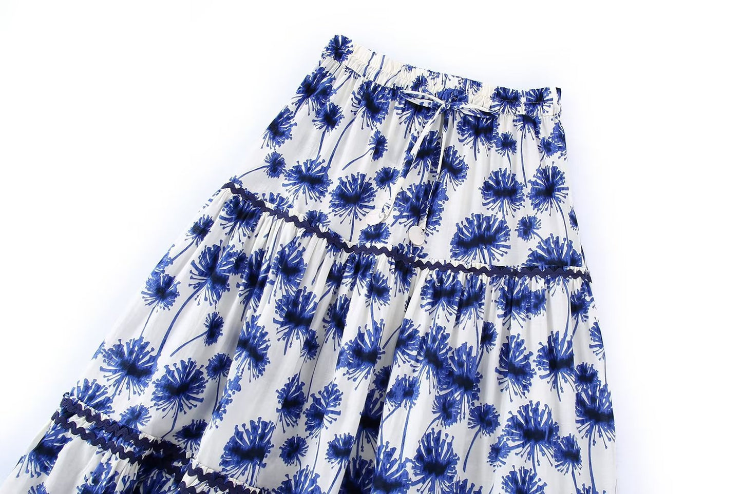 high waist floral printed skirt